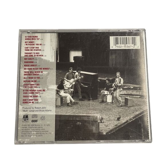 Waking Up The Neighbours Bryan Adams Rock Audio Vintage Music CD 1991 u 15 Track - Picture 2 of 3